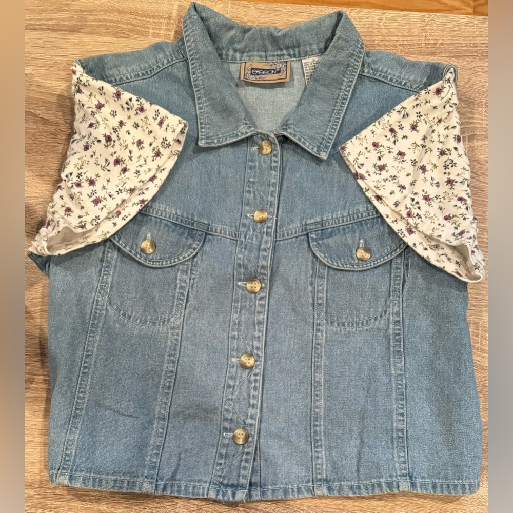 Vintage Denim Jean Shirt